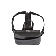Solid Antique Brass Hardware &amp; Heavy-Duty Dual Zipper Detail on Claire Full-Grain Leather Backpack 女士