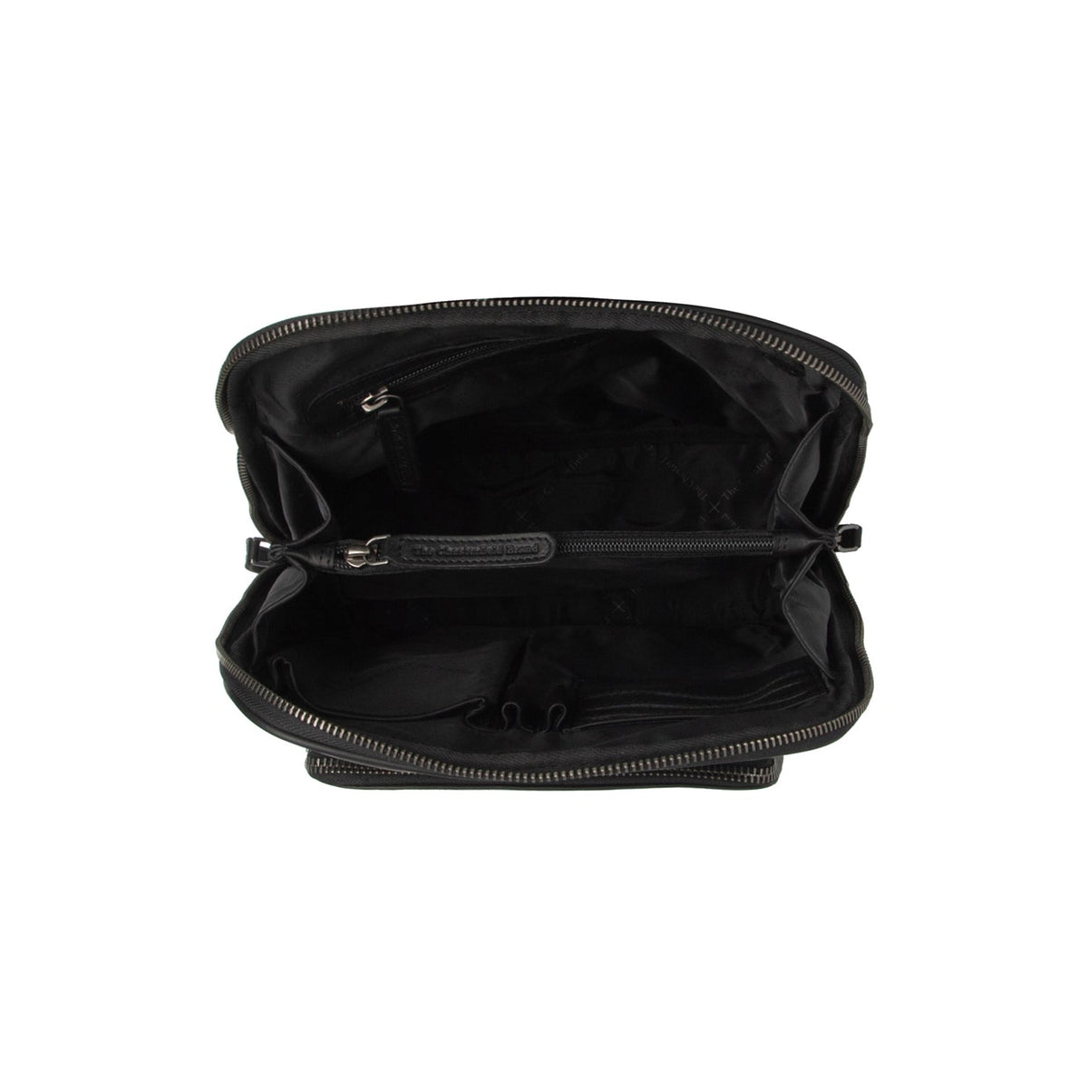 Solid Antique Brass Hardware &amp; Heavy-Duty Dual Zipper Detail on Floran Full-Grain Leather Backpack 女士