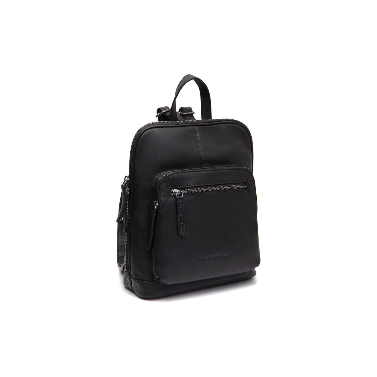 Floran Full-Grain Leather Backpack 女士 in Classic 100% Full-Grain Leather - Full Exterior Front Profile View | Buy Online