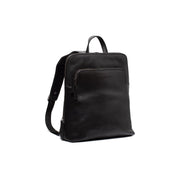 Fornella Full-Grain Leather Backpack 女士 in Classic 100% Full-Grain Leather - Full Exterior Front Profile View | Buy Online