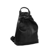 Saar Full-Grain Leather Backpack 女士 in Classic 100% Full-Grain Leather - Full Exterior Front Profile View | Buy Online