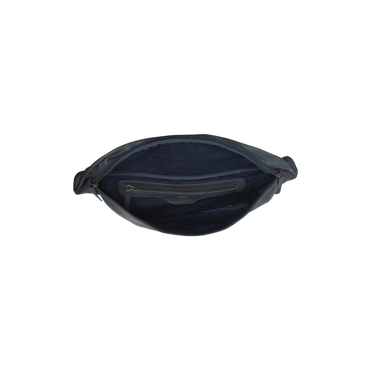 Kruger Full-Grain Leather Belt Bag 女士 - Structured Side Profile Showing Gusset Depth &amp; Expansion Capacity