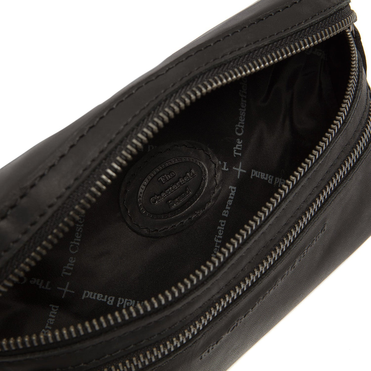 Toronto Full-Grain Leather Belt Bag 女士 - Structured Side Profile Showing Gusset Depth &amp; Expansion Capacity