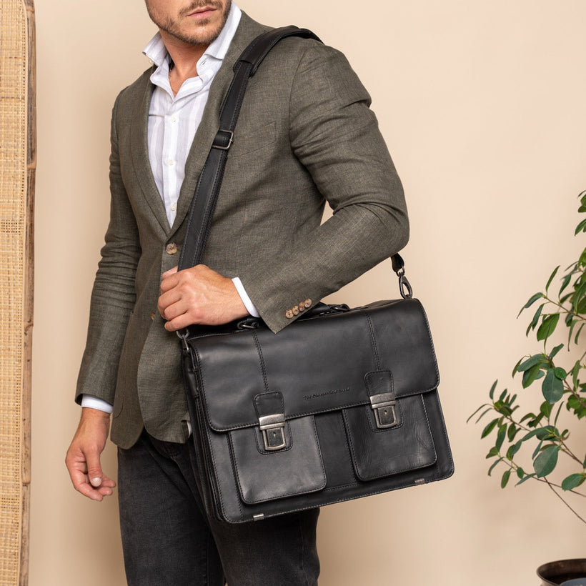 Springfield Full-Grain Leather Briefcase 女士