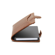 
Cognac Leather Card Holder Albury, detail view 1