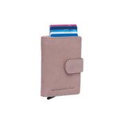 Kaunas Full-Grain Leather Card Holder 女士 in Classic 100% Full-Grain Leather - Full Exterior Front Profile View | Buy Online