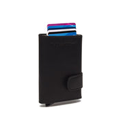 Mannheim Full-Grain Leather Card Holder 女士 in Classic 100% Full-Grain Leather - Full Exterior Front Profile View | Buy Online