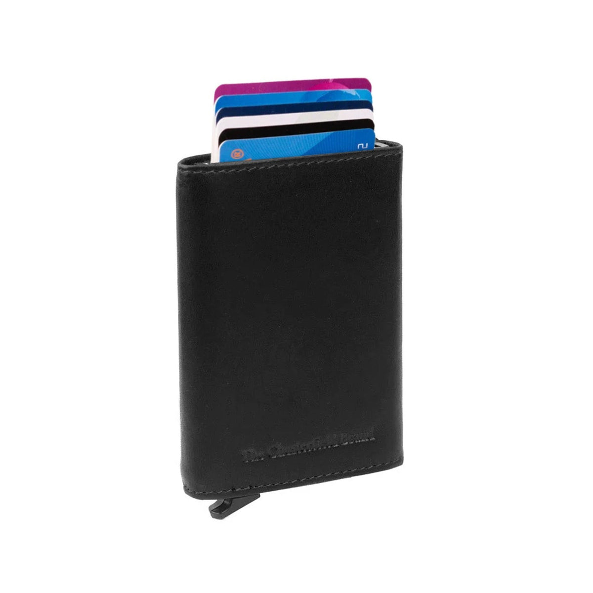 Palma Full-Grain Leather Card Holder in Classic 100% Full-Grain Leather - Full Exterior Front Profile View | Buy Online