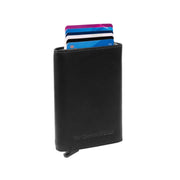Palma Full-Grain Leather Card Holder in Classic 100% Full-Grain Leather - Full Exterior Front Profile View | Buy Online