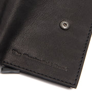 Solid Antique Brass Hardware &amp; Heavy-Duty Dual Zipper Detail on Torola Full-Grain Leather Card Holder 女士