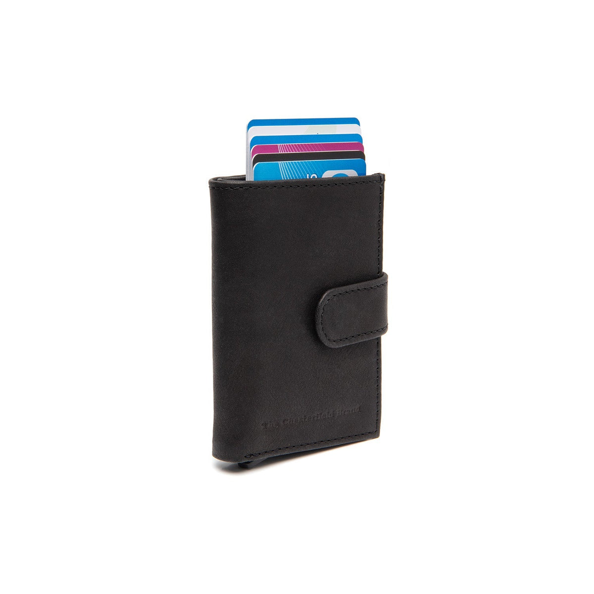 Torola Full-Grain Leather Card Holder 女士 in Classic 100% Full-Grain Leather - Full Exterior Front Profile View | Buy Online