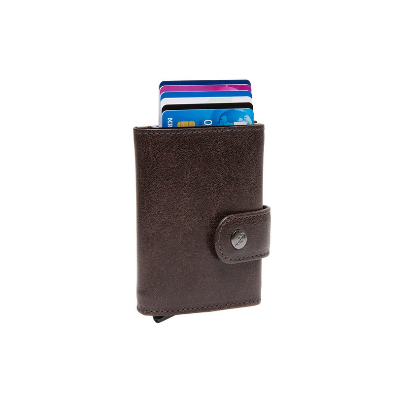 Varrano Full-Grain Leather Card Holder 女士