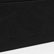 Solid Antique Brass Hardware &amp; Heavy-Duty Dual Zipper Detail on Leather Card Wallet 女士