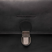 
Classic 100% Full-Grain leather Bag - 展现加固真皮背带与承重走线的背部视角