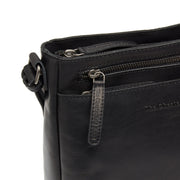 
Solid Antique Brass Hardware & Heavy-Duty Dual Zipper Detail on Mumbai 真皮斜挎包