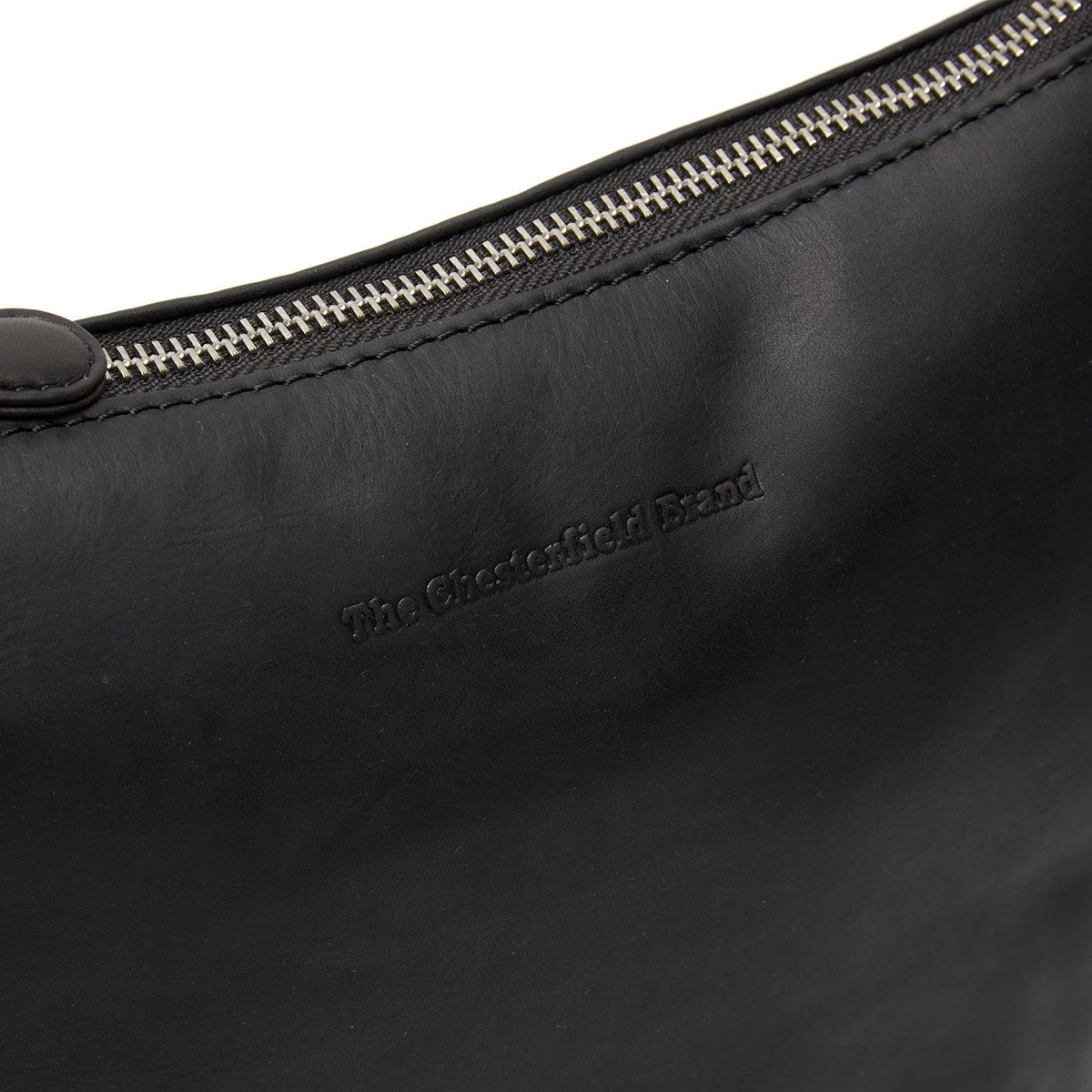 
Red 100% Full-Grain leather Bag - 展现加固真皮背带与承重走线的背部视角