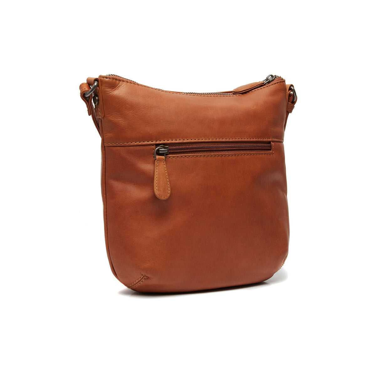 
Cognac Leather Crossbody Bag Redding, detail view 4