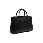 Tailored Rib Cuffs &amp; Hem Craftsmanship Construction Detail on Layton Full-Grain Leather Handbag 女士