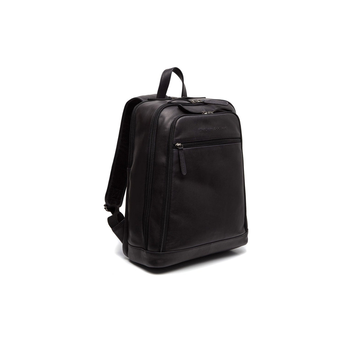 Detroit Full-Grain Leather Laptop Backpack 女士 in Classic 100% Full-Grain Leather - Full Exterior Front Profile View | Buy Online