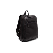 Detroit Full-Grain Leather Laptop Backpack 女士 in Classic 100% Full-Grain Leather - Full Exterior Front Profile View | Buy Online