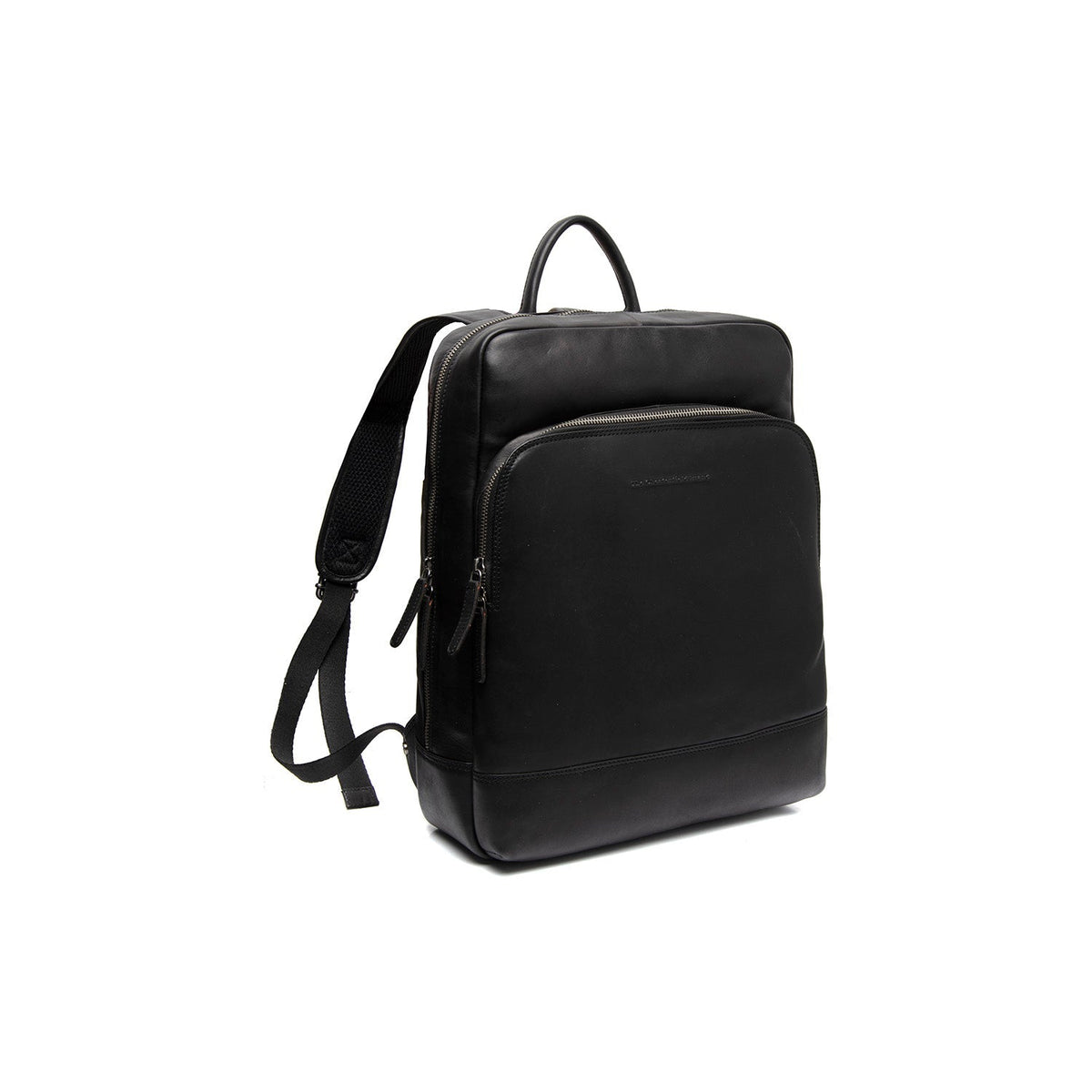 Nicola Full-Grain Leather Laptop Backpack 女士 in Classic 100% Full-Grain Leather - Full Exterior Front Profile View | Buy Online