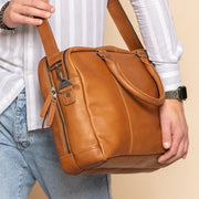 Boston Full-Grain Leather Laptop Bag 男士 – alternate product view 2