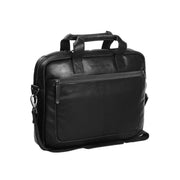 Calvi Full-Grain Leather Laptop Bag 女士 in Classic 100% Full-Grain Leather - Full Exterior Front Profile View | Buy Online