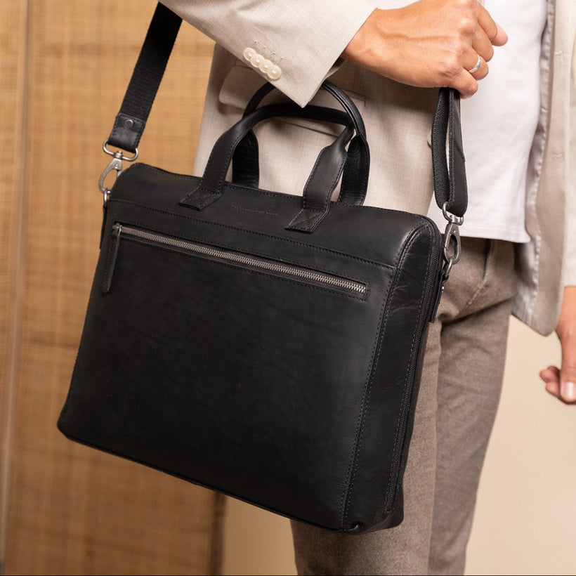 Levanto Full-Grain Leather Laptop Bag 女士