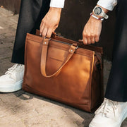 Manly Full-Grain Leather Laptop Bag 女士 – alternate product view 2