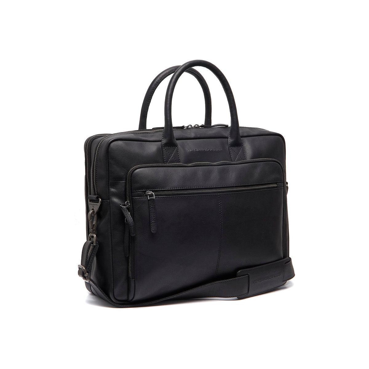 Tacama Full-Grain Leather Laptop Bag 女士 in Classic 100% Full-Grain Leather - Full Exterior Front Profile View | Buy Online