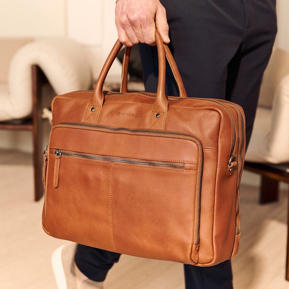 Tacama Full-Grain Leather Laptop Bag 女士 – alternate product view 2