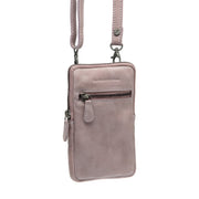 Salta Full-Grain Leather Phone Bag 女士 in Classic 100% Full-Grain Leather - Front Profile View &amp; Tailored Silhouette | Buy Online