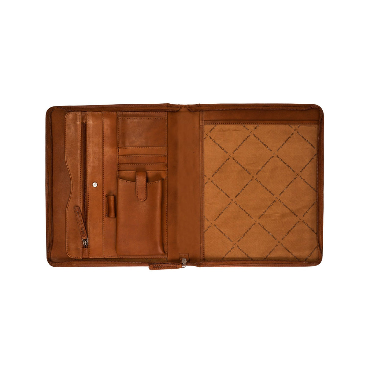 Cognac Leather Portfolio Barnet 女士, detail view 1