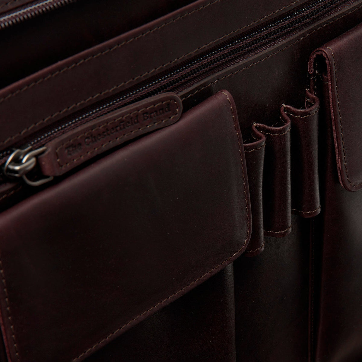 Brown Leather Portfolio Moreton 女士, detail view 3