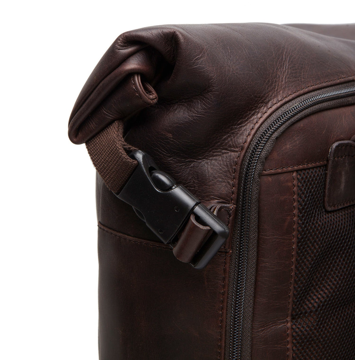 Liverpool Full-Grain Leather Roll-top Backpack 女士 – alternate product view 3