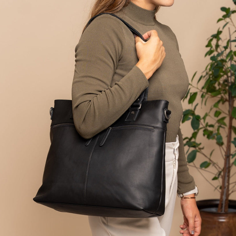 Rome Full-Grain Leather Shopper 女士