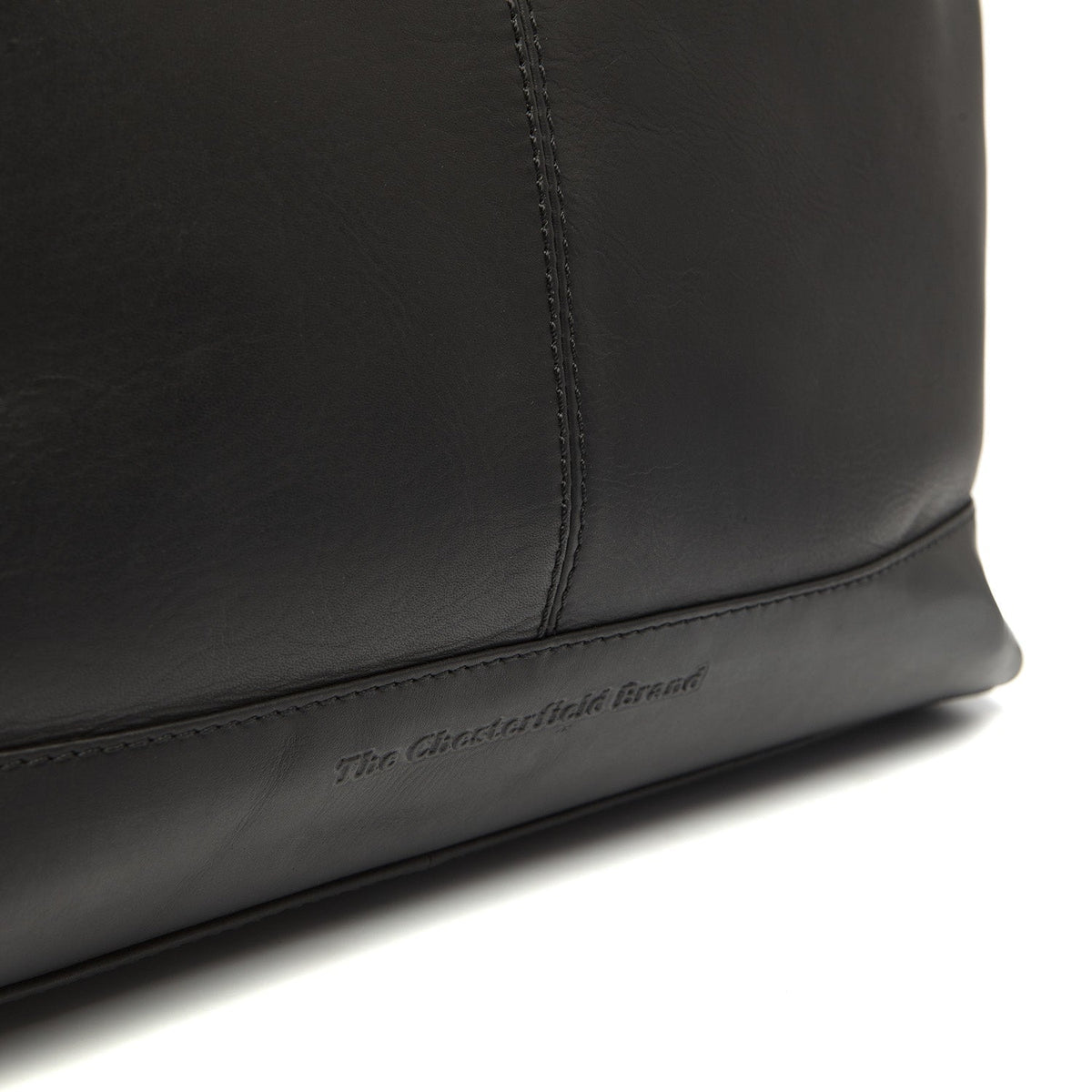 Amelia Full-Grain Leather Shoulder Bag - Structured Side Profile Showing Gusset Depth & Expansion Capacity