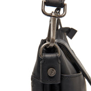 Calora 头层牛皮单肩包 - Structured Side Profile Showing Gusset Depth &amp; Expansion Capacity
