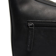 
Classic 100% Full-Grain leather Bag - 展现加固真皮背带与承重走线的背部视角