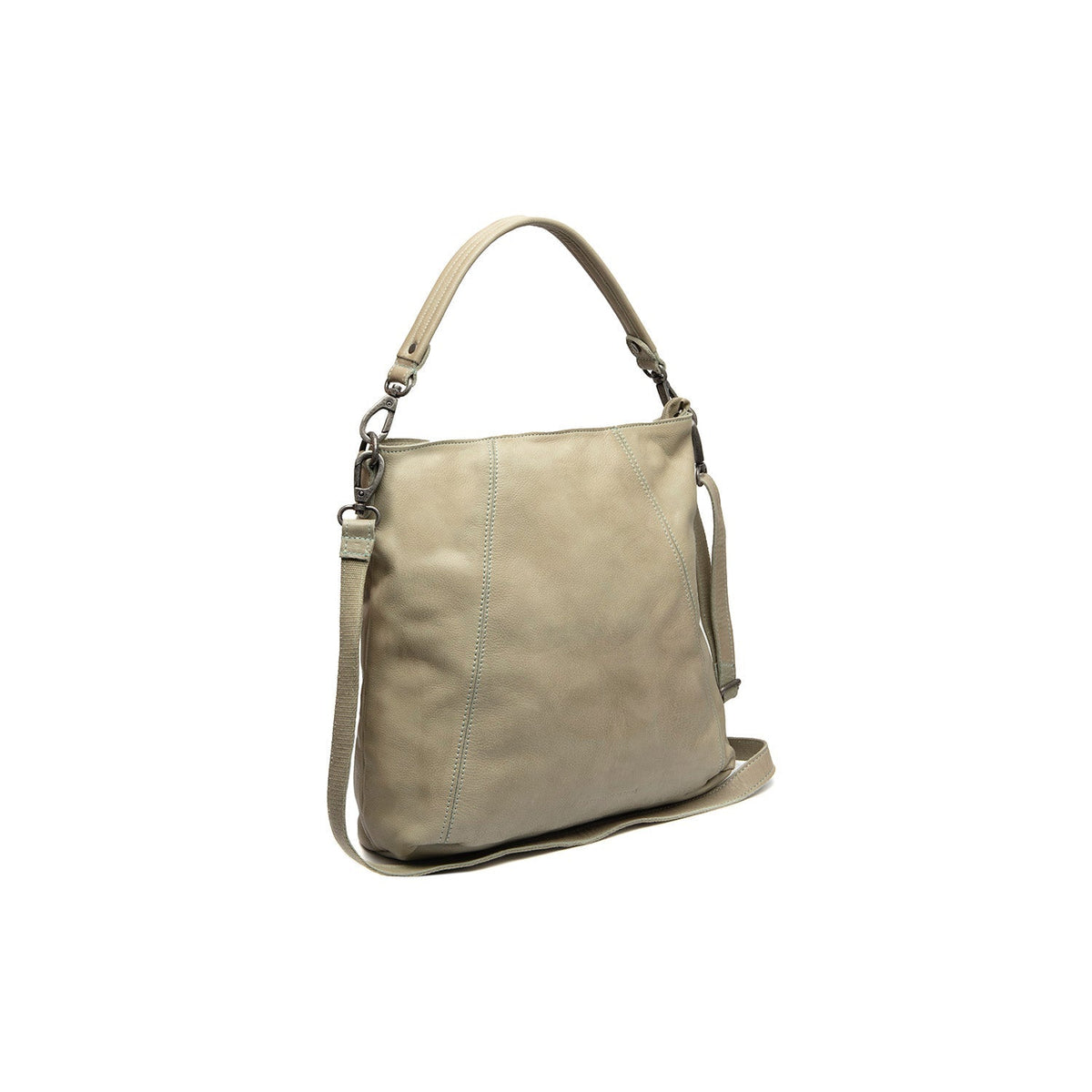 Sintra 头层牛皮单肩包 in Classic 100% Full-Grain Leather - Full Exterior Front Profile View | Buy Online