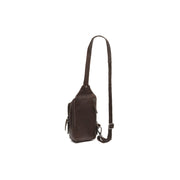 Brown Leather Sling Bag Riga 女士, detail view 4