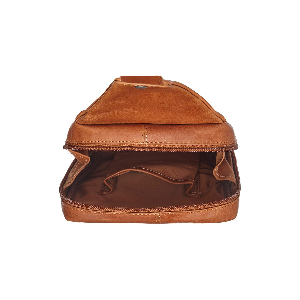 Cognac Leather Sling Bag Turelle 女士, detail view 4