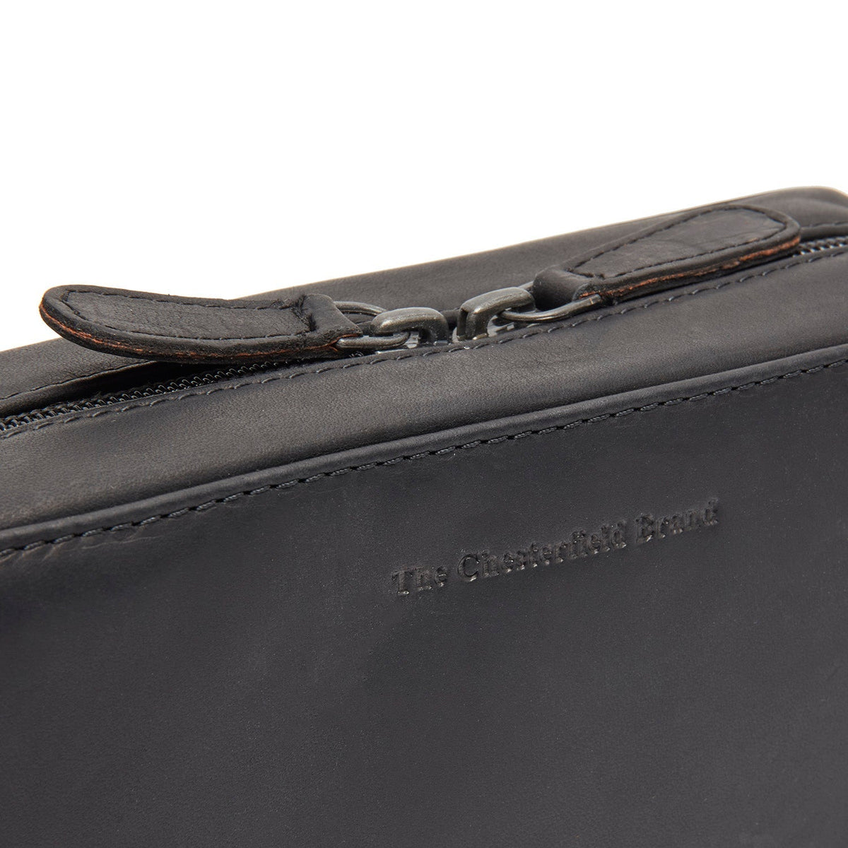 Leather Tech-Organizer Ardan 女士 - Lateral Side Profile View Showing Sleeve Cut &amp; Athletic Taper Fit