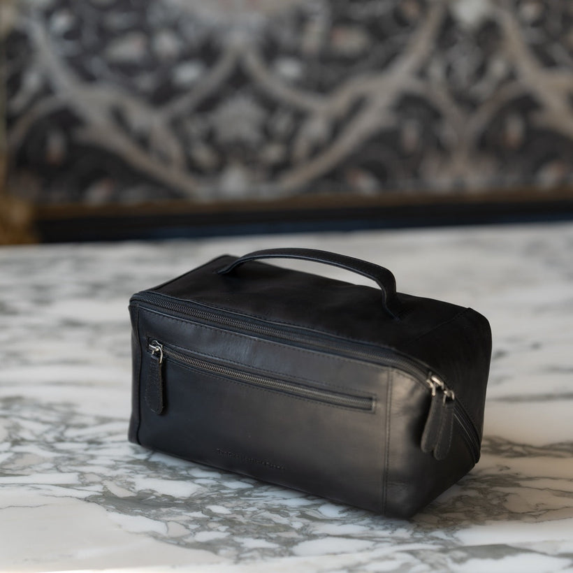 Elmia Full-Grain Leather Toiletry Bag 女士