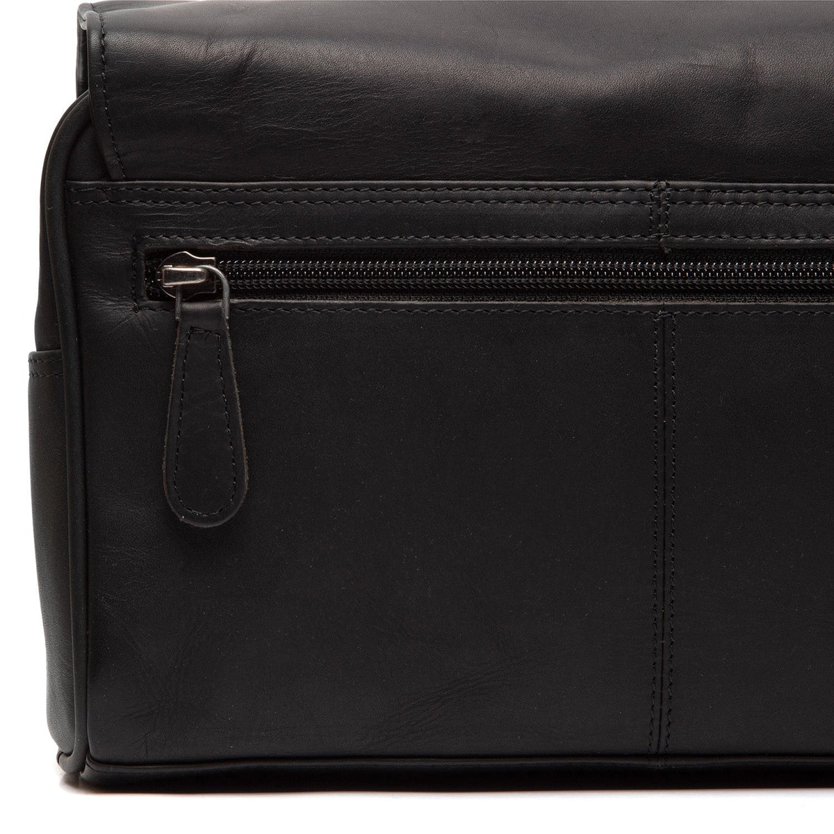 Authentic 100% Full-Grain Leather Grain Texture &amp; Heavy-Duty Seam Stitching Detail