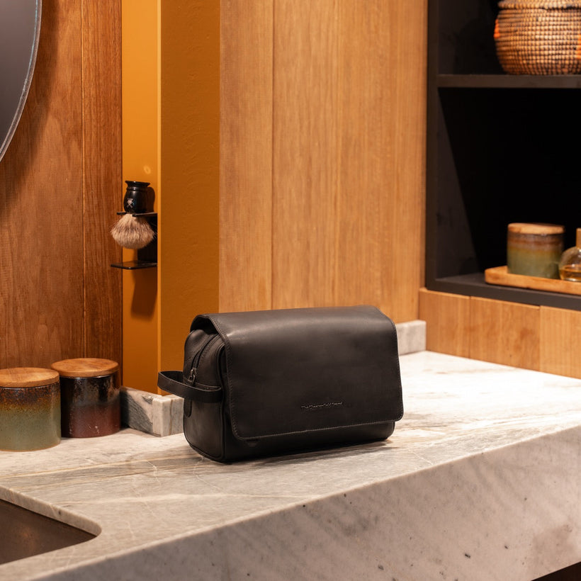 Rosario Full-Grain Leather Toiletry Bag 女士