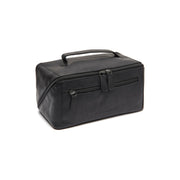 Trevia Full-Grain Leather Toiletry Bag 女士 in Classic 100% Full-Grain Leather - Front Profile View &amp; Tailored Silhouette | Buy Online