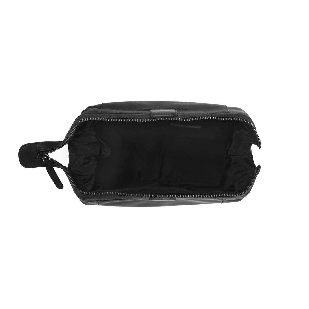 Vince Full-Grain Leather Toiletry Bag 女士 - Lateral Side Profile View Showing Sleeve Cut &amp; Athletic Taper Fit