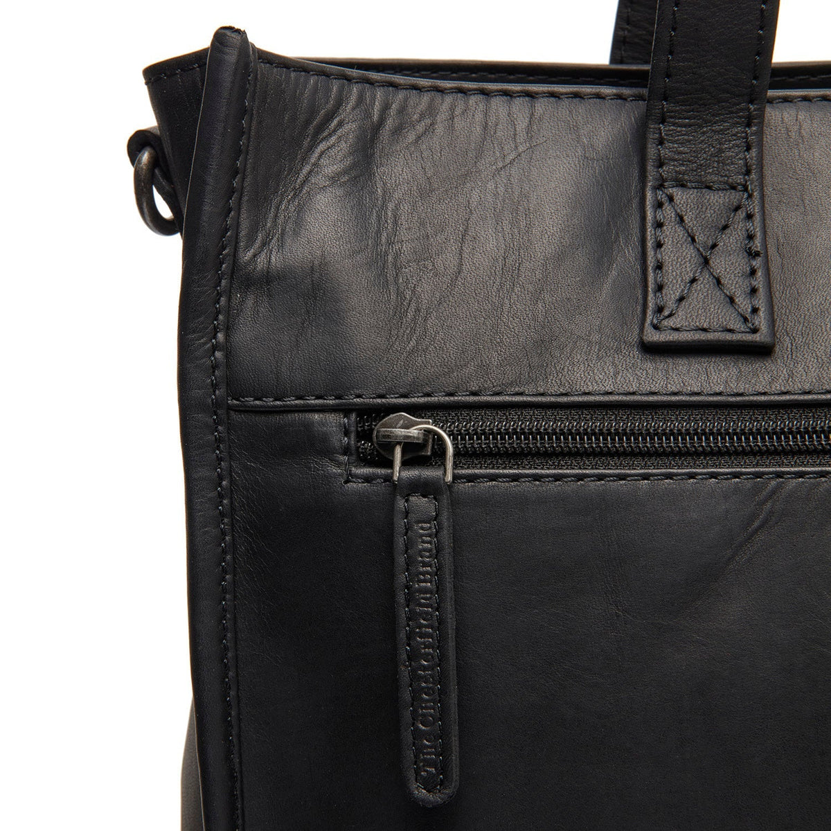 Adana Full-Grain Leather Tote Bag 女士 - Structured Side Profile Showing Gusset Depth &amp; Expansion Capacity