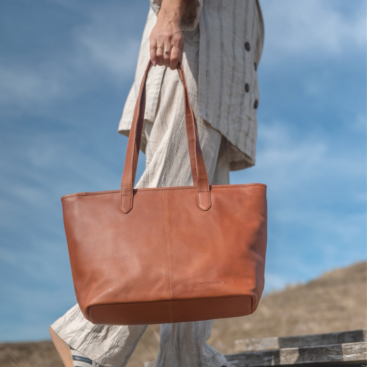 Monza Full-Grain Leather Tote Bag 女士 – alternate product view 2